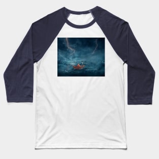 wrecked paper boat Baseball T-Shirt